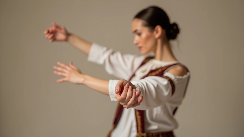 Dance performers showing advanced body positioning and arm movements